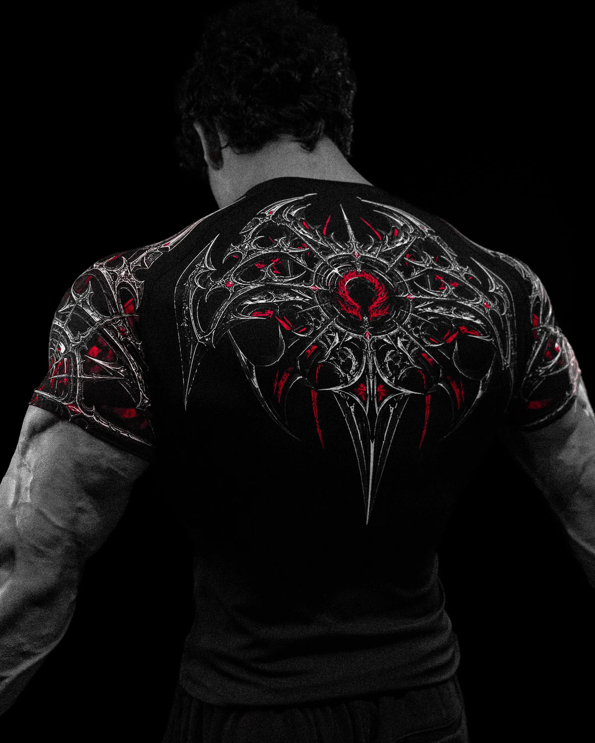 Breathedivinity Void Tech ™ BloodBorne Shortsleeve Compression Heavenly Red