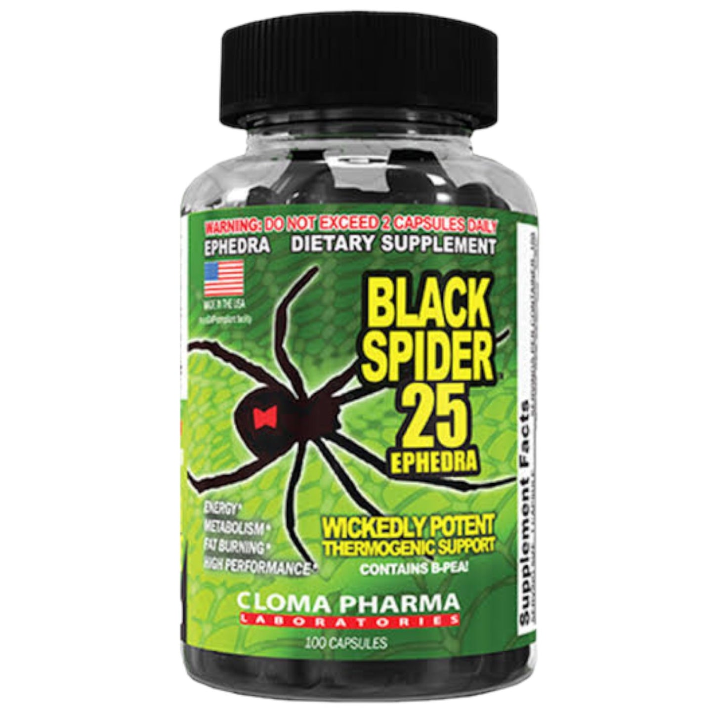 Cloma Pharma Black Spider 100 Capsulas