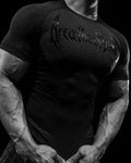 Breathedivinity Doom Tech ™ Armored Venom Texture Shortsleeve Compression Darkness
