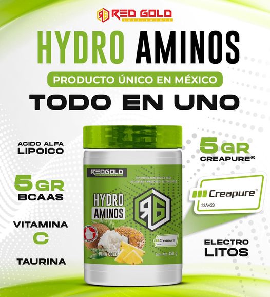 Red Gold Hydro Aminos + Creapure 30 Servicios