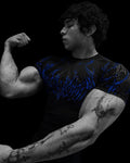 Breathedivinity Void Tech Corrupted Short Sleeve Compression Blue