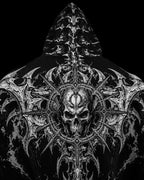 Breathedivinity Death Slayer Oversized Zip-Up Hoodie Void Black