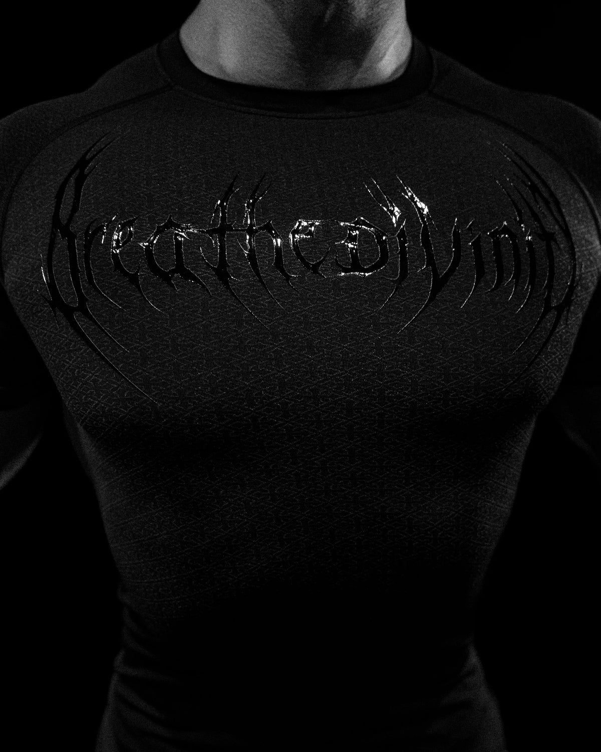 Breathedivinity Doom Tech ™ Armored Venom Texture Shortsleeve Compression Darkness
