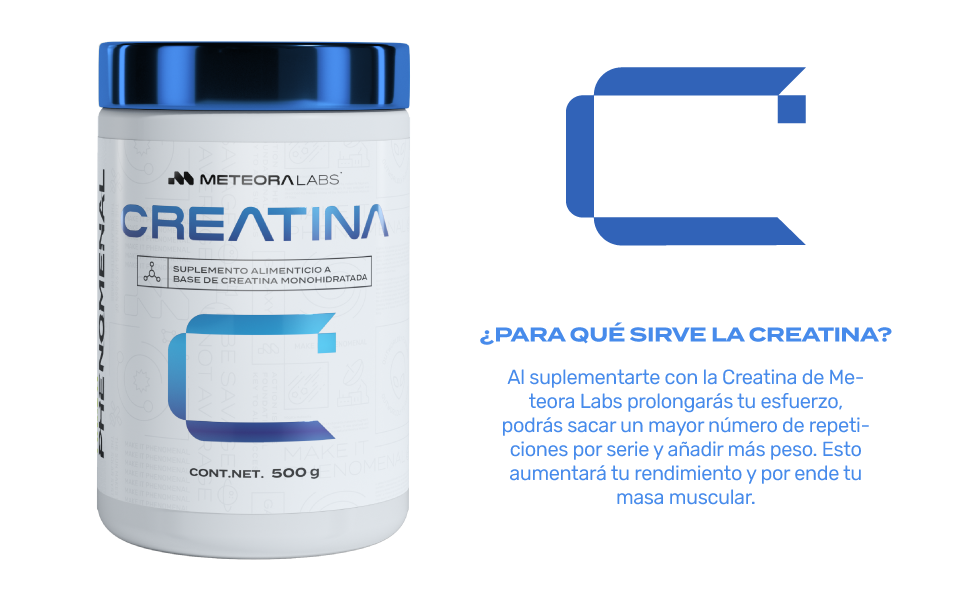 Meteora Labs Creatina 500 Gramos 100 Servicios + Sahker Perfect 600 Ml