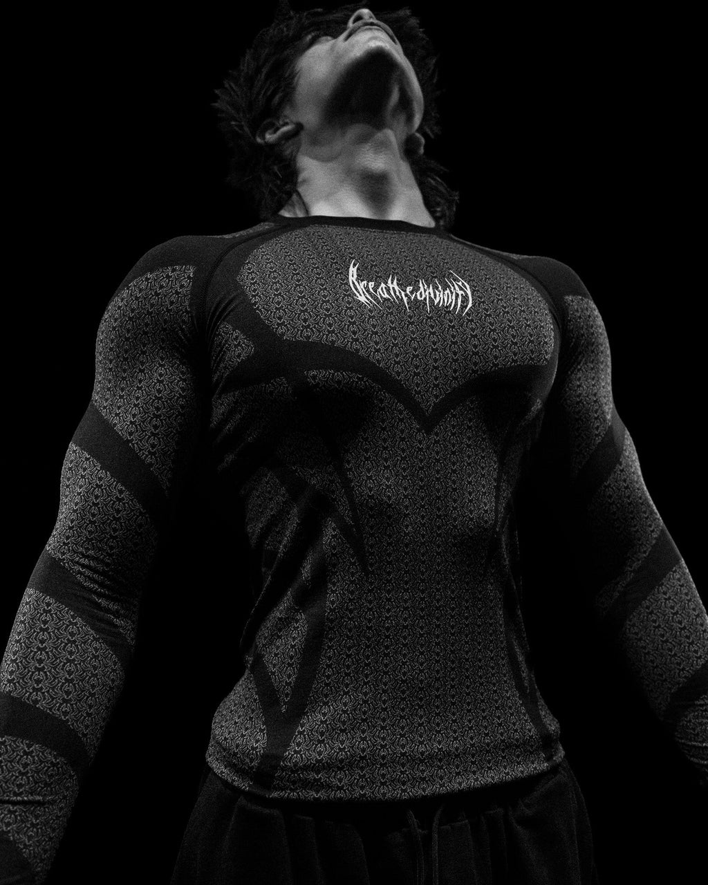 Breathedivinity Doom Tech ™ Spider Corpse Longsleeve Compression Void Black