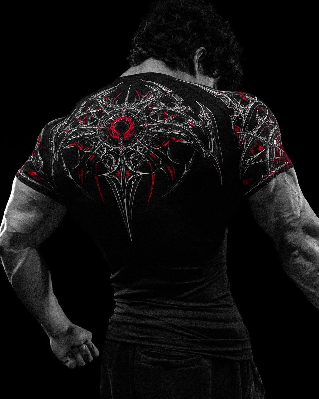 Breathedivinity Void Tech ™ BloodBorne Shortsleeve Compression Heavenly Red