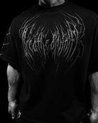 Breathedivinity Spider-Corpse Oversized T-Shirt Void Black