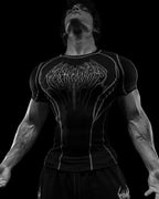 Breathedivinity Void Tech ™ Arachnid Venom Texture Shortsleeve Compression Void Black