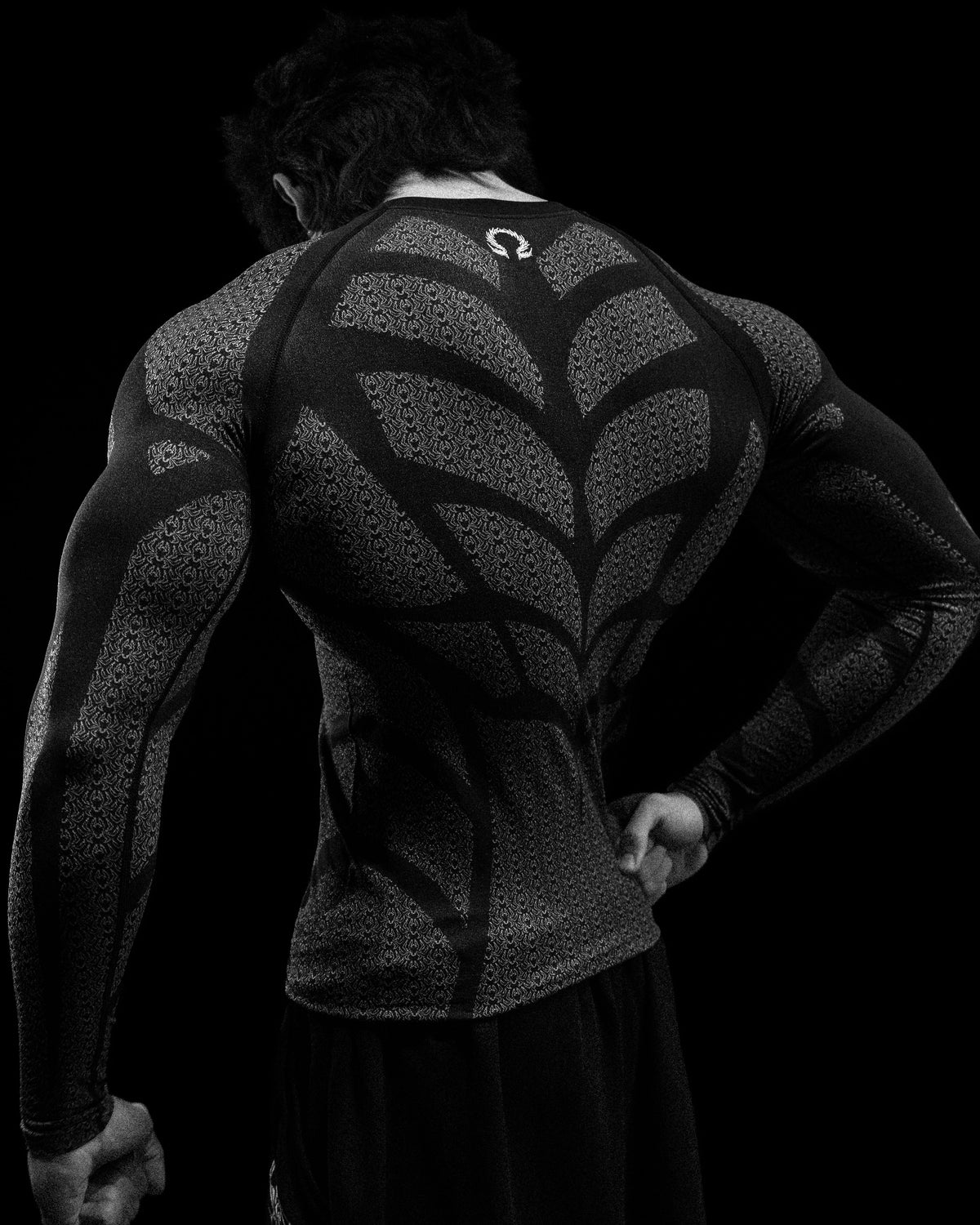Breathedivinity Doom Tech ™ Spider Corpse Longsleeve Compression Void Black