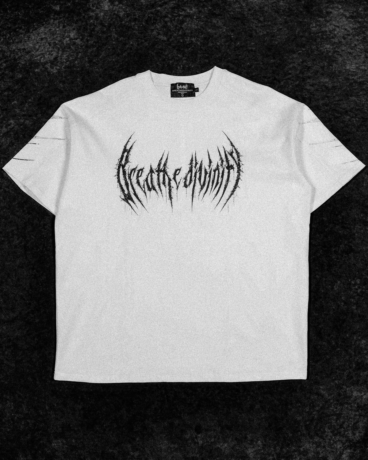 Breathedivinity Spider-Corpse Oversized T-Shirt Divine White