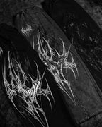 Breathedivinity Webbed Venom Texture Uncuffed Sweatpants Darkness
