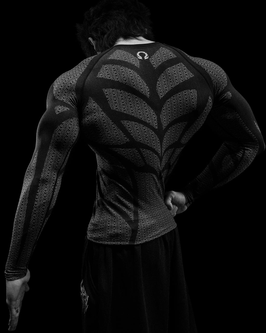 Breathedivinity Doom Tech ™ Spider Corpse Longsleeve Compression Void Black
