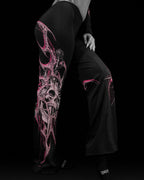 Breathedivinity Void Tech ™ Soul Decay Flared Leggings Blossom Pink