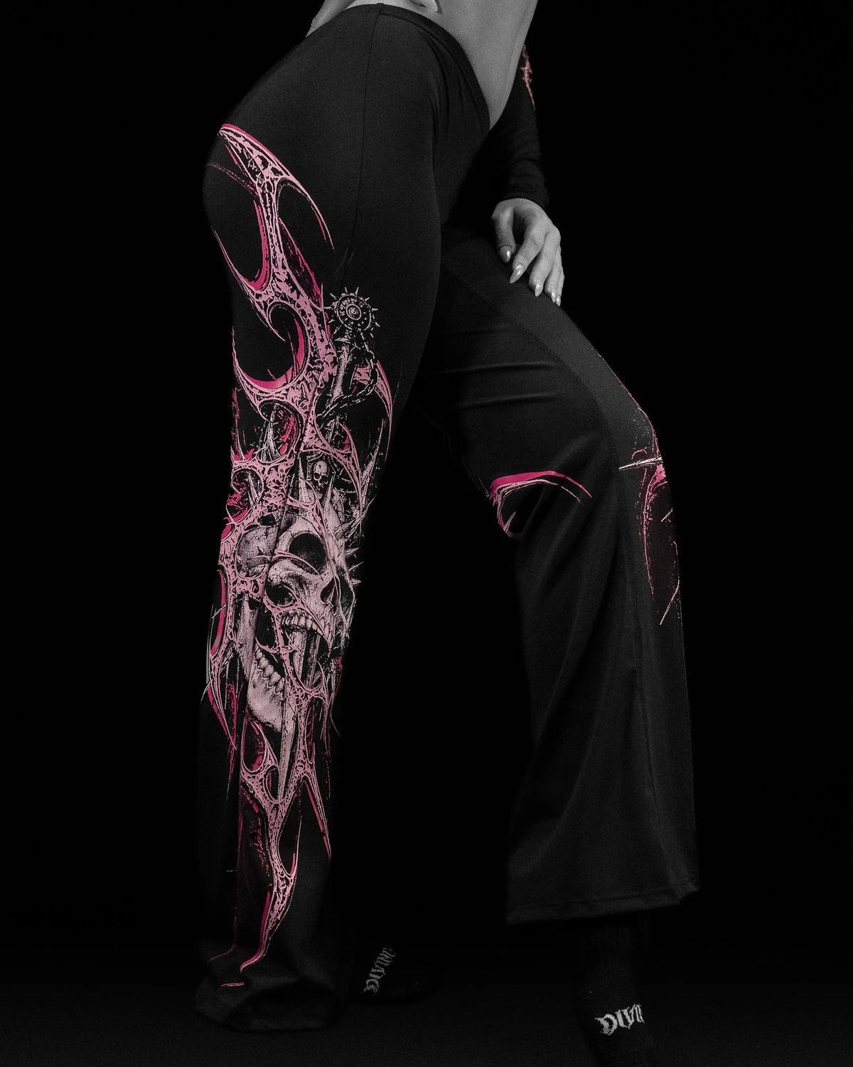 Breathedivinity Void Tech ™ Soul Decay Flared Leggings Blossom Pink
