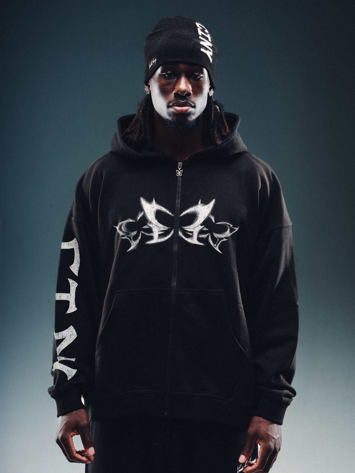 Controlled Insanity NY Butterfly Black Hoodie Zip-Up