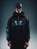 Controlled Insanity NY Butterfly Blue Hoodie Zip-Up