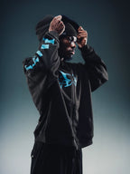 Controlled Insanity NY Butterfly Blue Hoodie Zip-Up