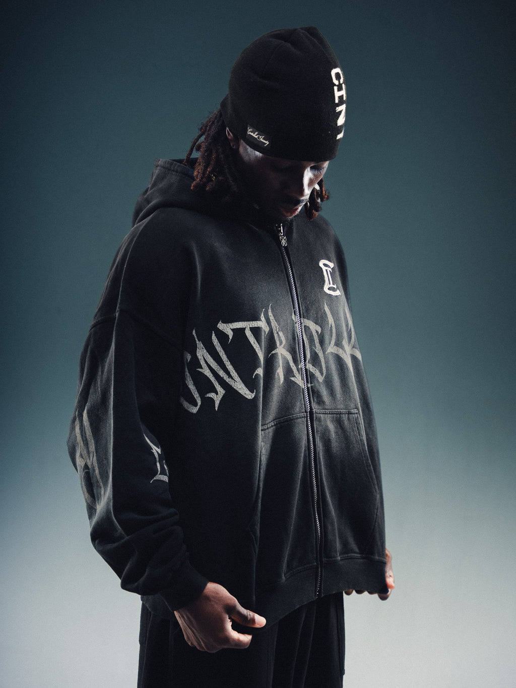 Controlled Insanity NY Blended Grey Hoodie Zip-Up