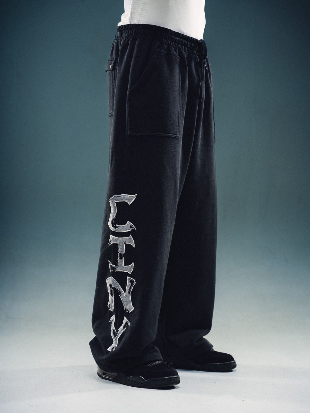 Controlled Insanity CINY Cargo Black Sweats