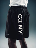 Controlled Insanity NY Hyper Black Mesh Shorts