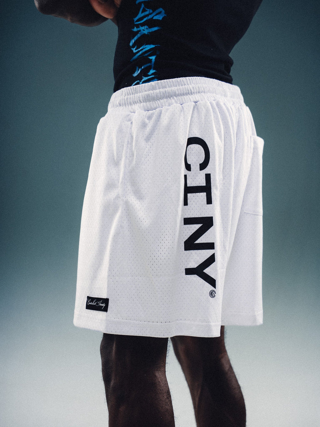 Controlled Insanity NY Hyper White Mesh Shorts