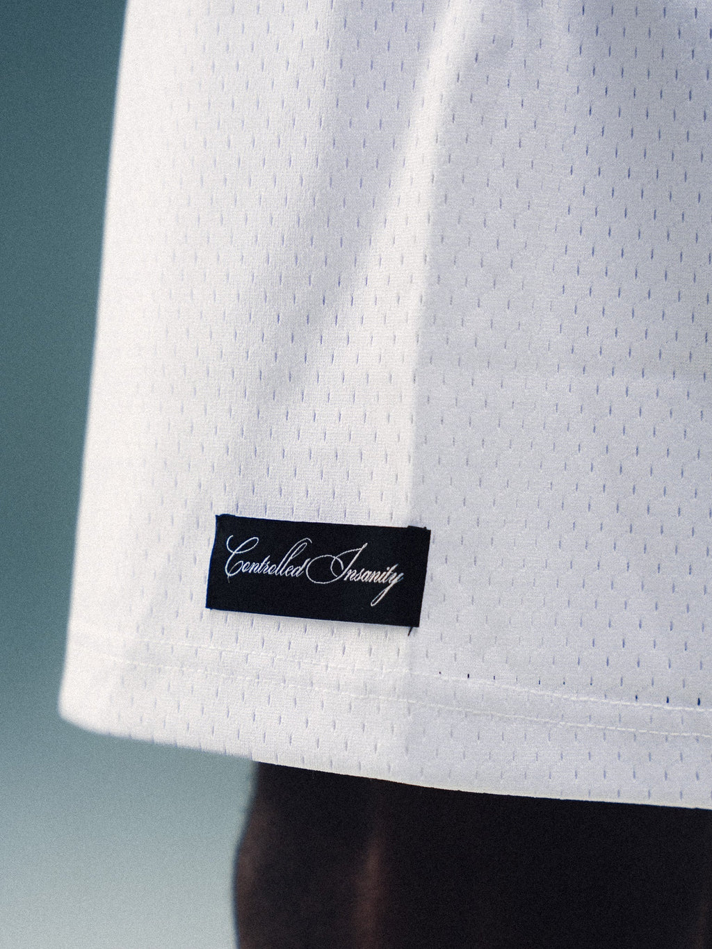 Controlled Insanity NY Hyper White Mesh Shorts