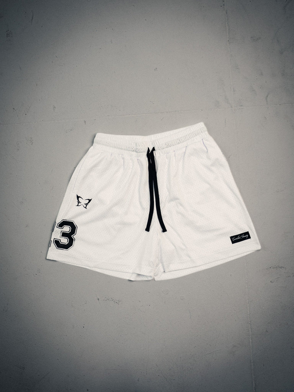 Controlled Insanity NY Hyper White Mesh Shorts