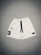 Controlled Insanity NY Hyper White Mesh Shorts