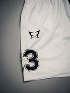 Controlled Insanity NY Hyper White Mesh Shorts