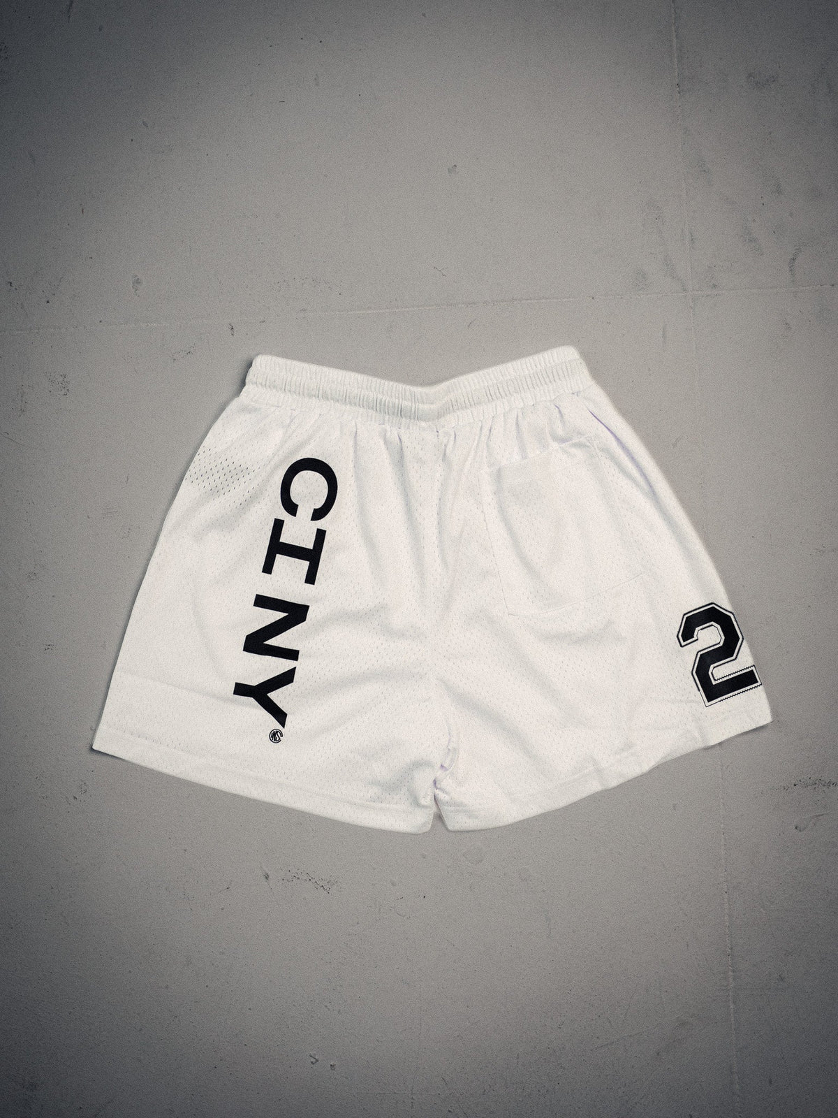Controlled Insanity NY Hyper White Mesh Shorts