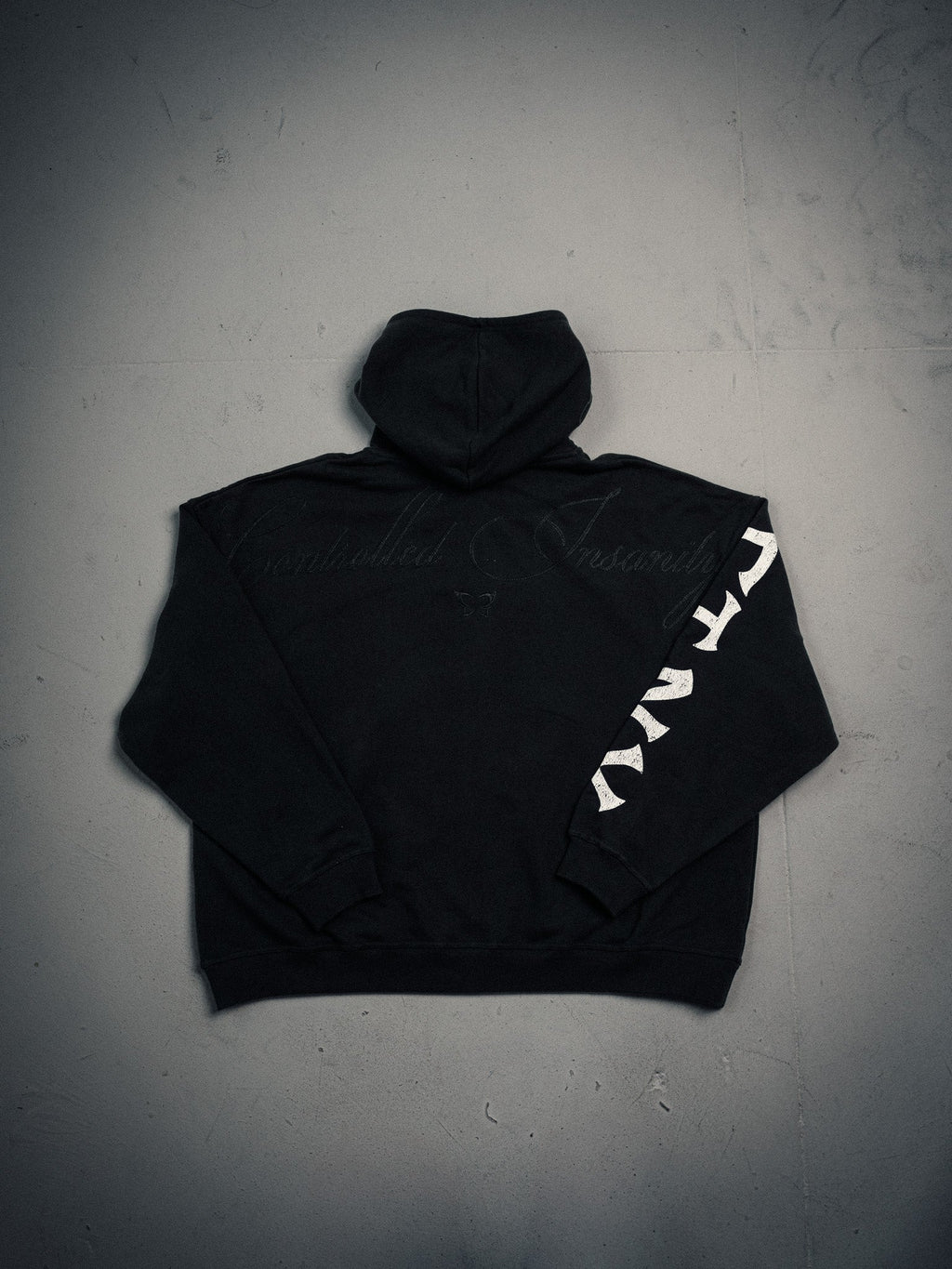Controlled Insanity NY Butterfly Black Hoodie Zip-Up