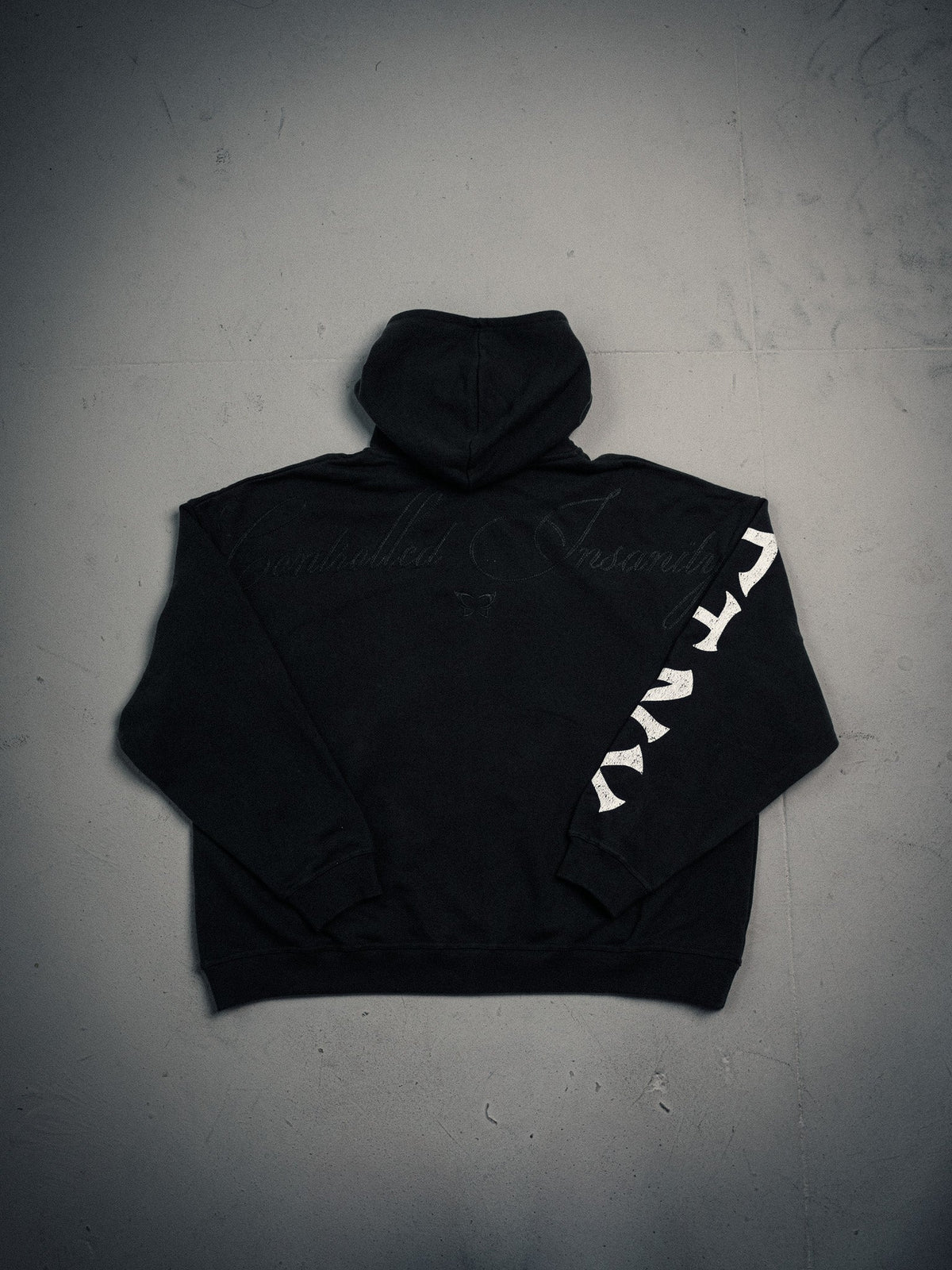 Controlled Insanity NY Butterfly Black Hoodie Zip-Up