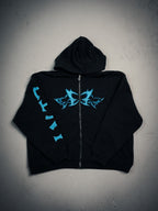 Controlled Insanity NY Butterfly Blue Hoodie Zip-Up