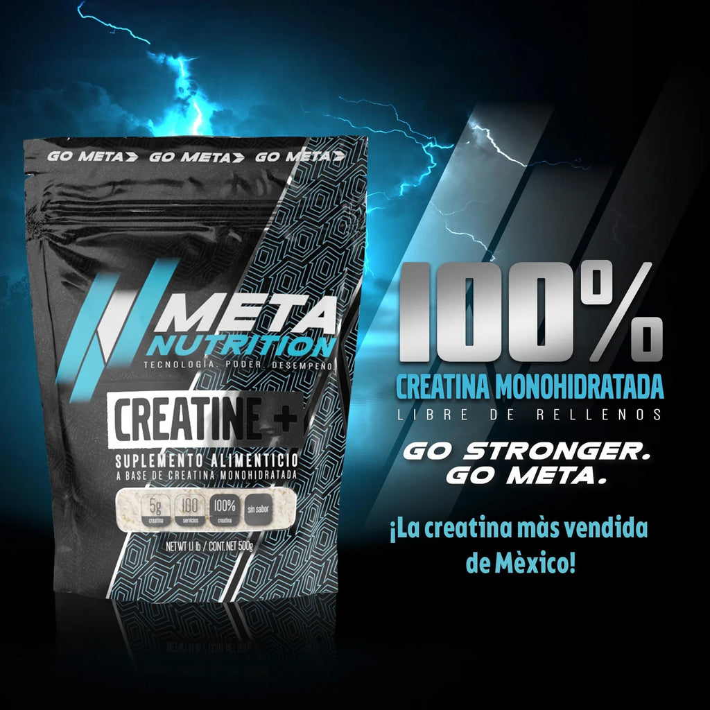 Meta Nutrition Creatine + 500 Gramos 100 Servicios