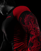 Breathedivinity Void Tech ™ Blood Wyvern Full-Zip Longsleeve Compression Nightmare