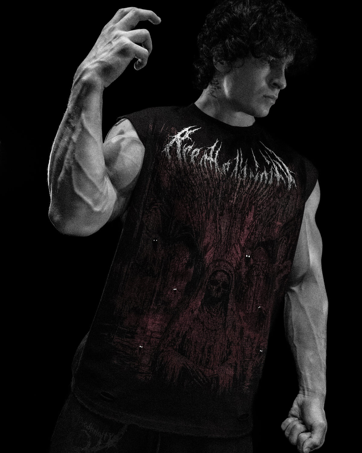Breathedivinity Soul Sanctum Cut-Off Tee Nightmare