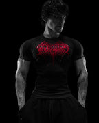 Breathedivinity Void Tech ™ Arachnid Venom Texture Shortsleeve Compression Nightmare