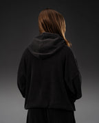 Controlled Insanity Signature Waffleknit Zip-Up Black