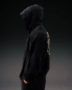 Controlled Insanity Tombstone Waffleknit Pullover Black/Beige