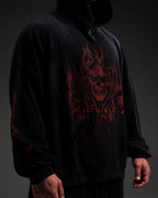 Controlled Insanity Reaper Waffleknit Pullover Black/Red