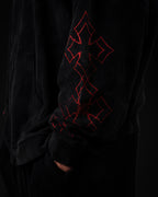 Controlled Insanity Outlaw Waffleknit Zip Up Black/Red
