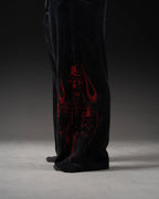 Controlled Insanity Reaper Waffleknit Sweatpants Black/Red