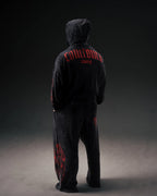 Controlled Insanity Outlaw Waffleknit Zip Up Black/Red