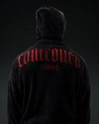Controlled Insanity Outlaw Waffleknit Zip Up Black/Red