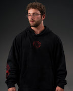 Controlled Insanity Tombstone Waffleknit Pullover Black/Red