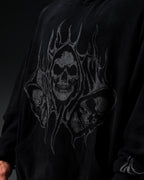 Controlled Insanity Reaper Waffleknit Pullover Black/Grey