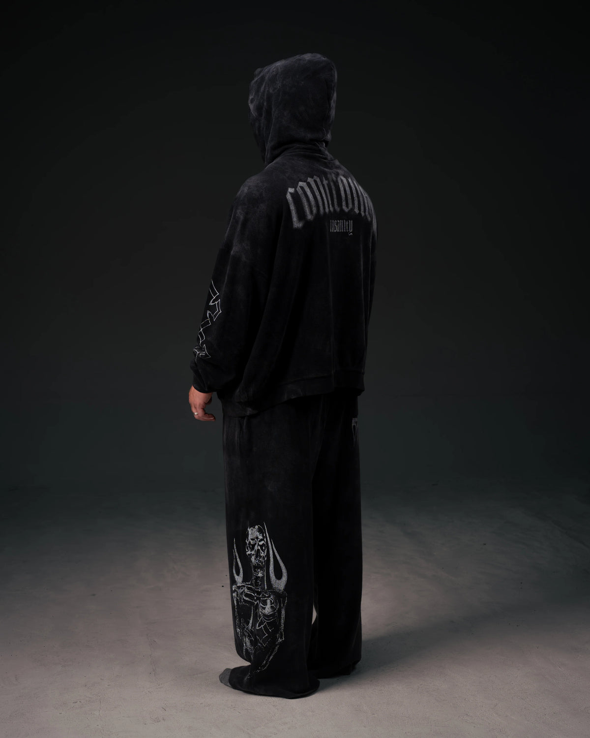Controlled Insanity Reaper Waffleknit Sweatpants Black/Grey