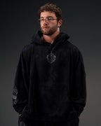 Controlled Insanity Tombstone Waffleknit Pullover Black/Grey