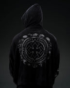 Controlled Insanity Tombstone Waffleknit Pullover Black/Grey