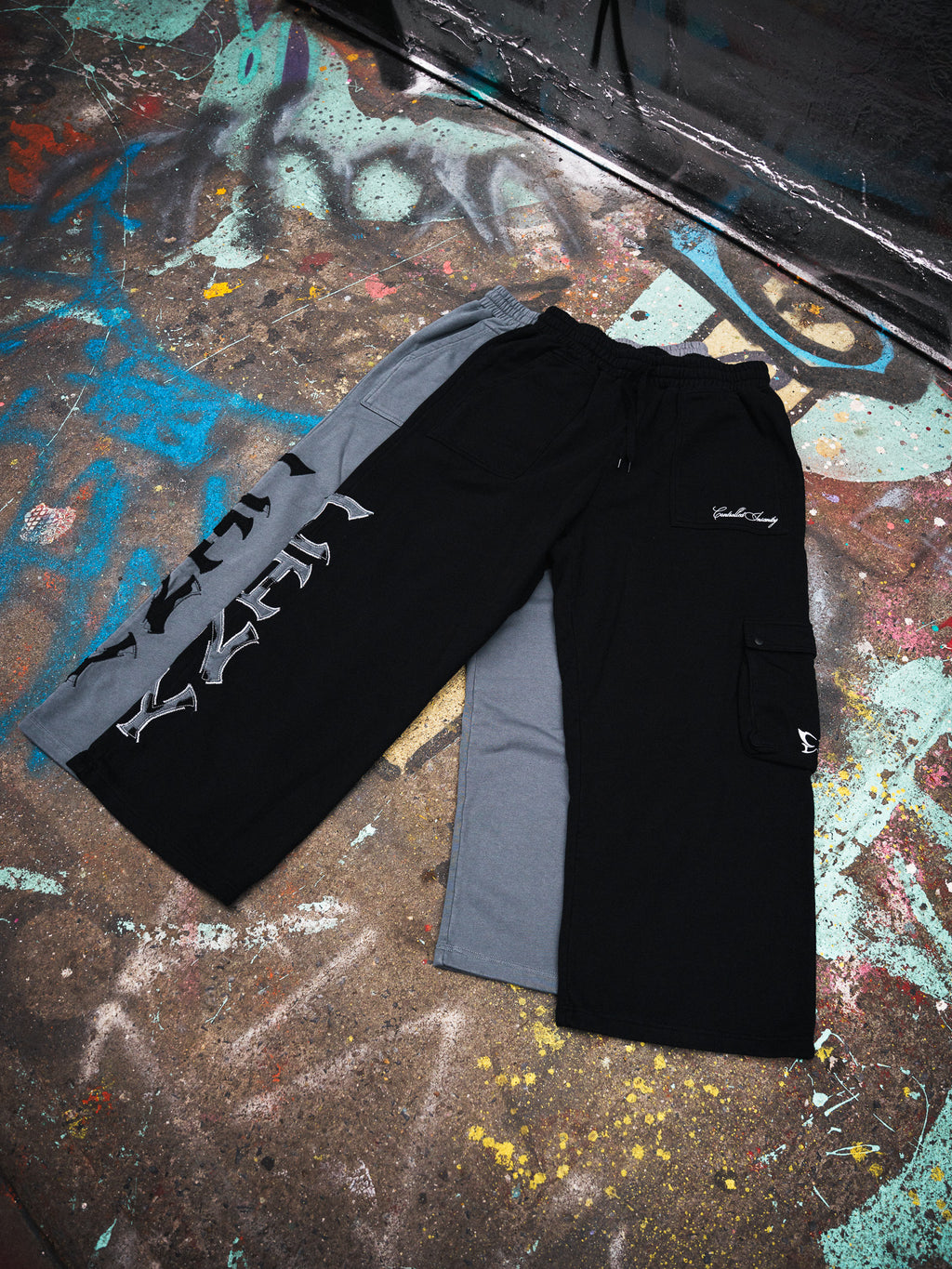 Controlled Insanity CINY Cargo Black Sweats